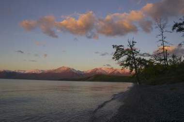 The view of the lake Baikal.