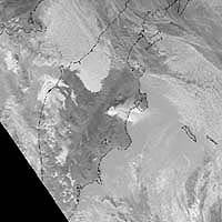 View of Kamchatka from space.