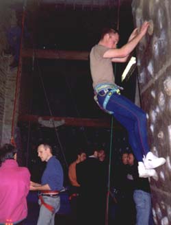 Visiting the military climbing wall centre