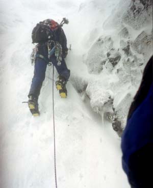 Fighting on Green Gully at Ben Nevis