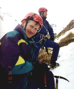 One of two crashed helmets on the excercise