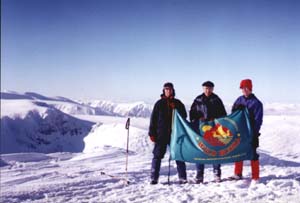 Wild Russia Consultants on the top of Cairngorm