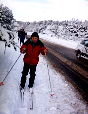 On the x-ski race