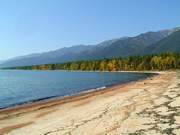 The coast of the Lake Baikal.