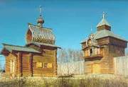 Russian wooden architecture in Irkutsk area.