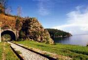 The round-Baikal railway.