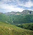 Outfall of the Kokkol valley. Kazakhstan territory.