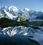 View on the Beluha mt. from the Base Camp