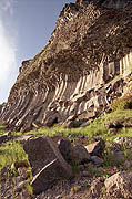 Unique lava rocks in Elbrus area