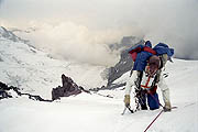 Ascent to the western slope of Mt Elbrus