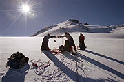 Ascent to the western slope of Mt Elbrus