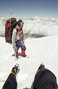 Ascent to the western slope of Mt Elbrus