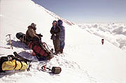 Ascent to the western slope of Mt Elbrus