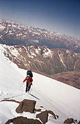 Ascent to the western slope of Mt Elbrus