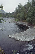 An island in the middle of the Avacha river