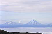 Mutnovsky, Gorely and Vilyuchinsky volcanoes