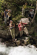 Beautiful waterfall in Kamchatka