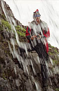 Beautiful waterfall in Kamchatka