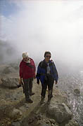 Thermal field near the Mutnovsky volcano in Kamchatka