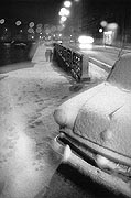 The first snowfall, Fontanka embankment.