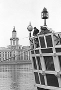 The Neva river and Kunstcamera building