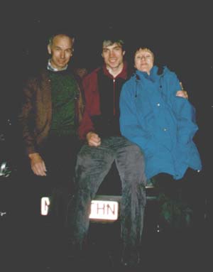 Colin, Yegor and Jane at Newton Aycliff Climbing Wall, Darlington